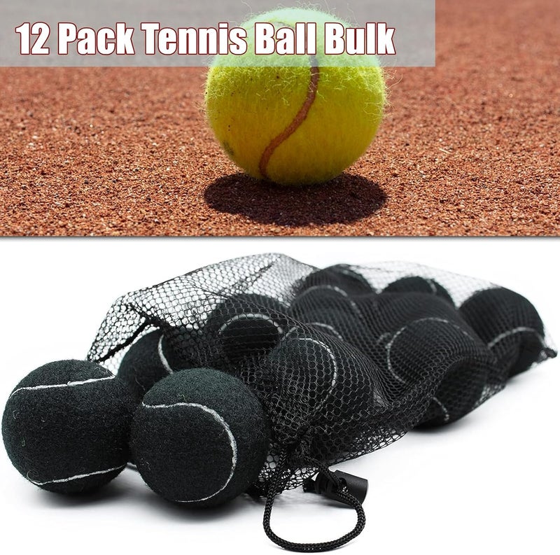 Magicorange Tennis Balls, 12 Pack Advanced Training Tennis Balls Practice Balls, Come with Mesh Bag for Easy Transport, Good for Beginner Training Ball - Image 5